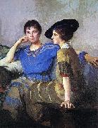 Edmund Charles Tarbell Sisters Spain oil painting artist